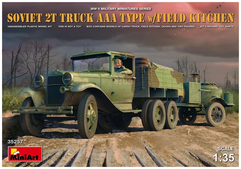 Miniart 1: 35 - Soviet 2Ton Aaa Type Truck with Field Kitchen