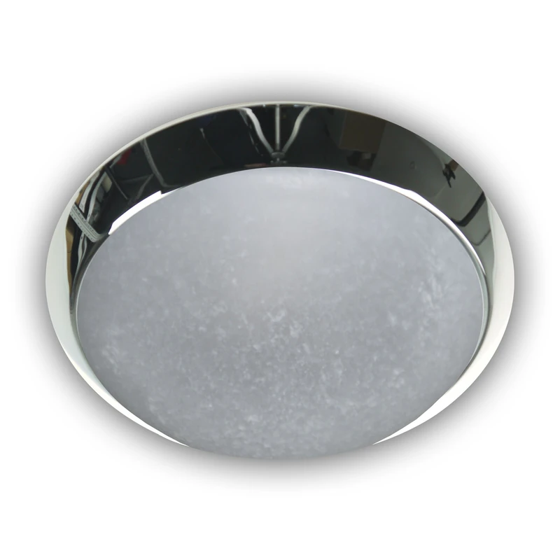 Niermann Standby A++ to E Ceiling Light - Decorative Ring Chrome HF Sensor, Glass/Metal, Pergament, 40 x 40 x 13 cm
