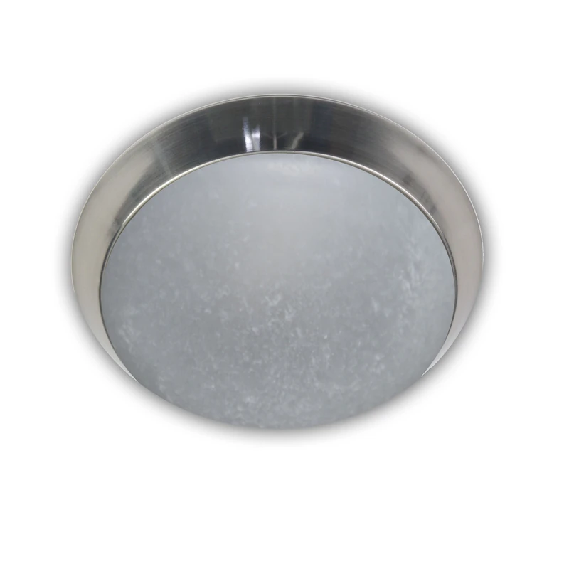 Niermann Standby A++ to E Ceiling Light Decorative Ring Matte Nickel Parchment, Glass/Metal, Pergament, 25 x 25 x 8 cm
