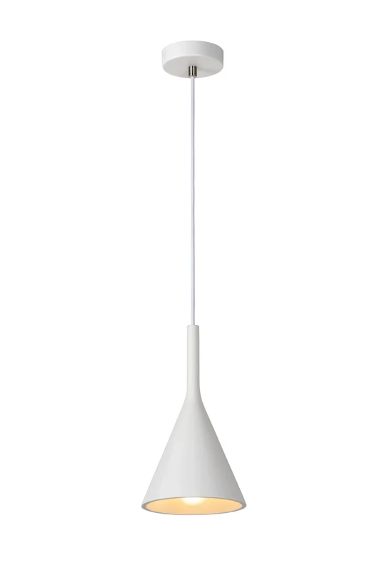 LUCIDE Gipsy - Pendant Light - Ø 16,5 cm - 1xE27 - White