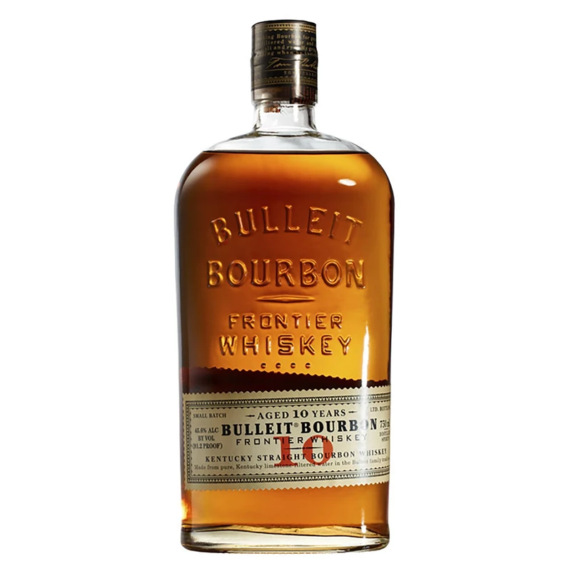 Bulleit Bourbon 10 Year Old Whiskey | 45.6% vol | 70cl | Smooth Sipping American Bourbon Whiskey | Rich Oaky Aromas | Taste of Vanilla & Dried Fruit | Long Smoky Finish | Perfect for Gifting