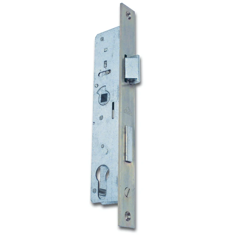 Roto 223910 Tubular Frame Lock Flat end with Latch and Bolt 870, DM 35, galvanised Silver Narrow Box, Backset: 35 mm, PZ Without Change - Image 1