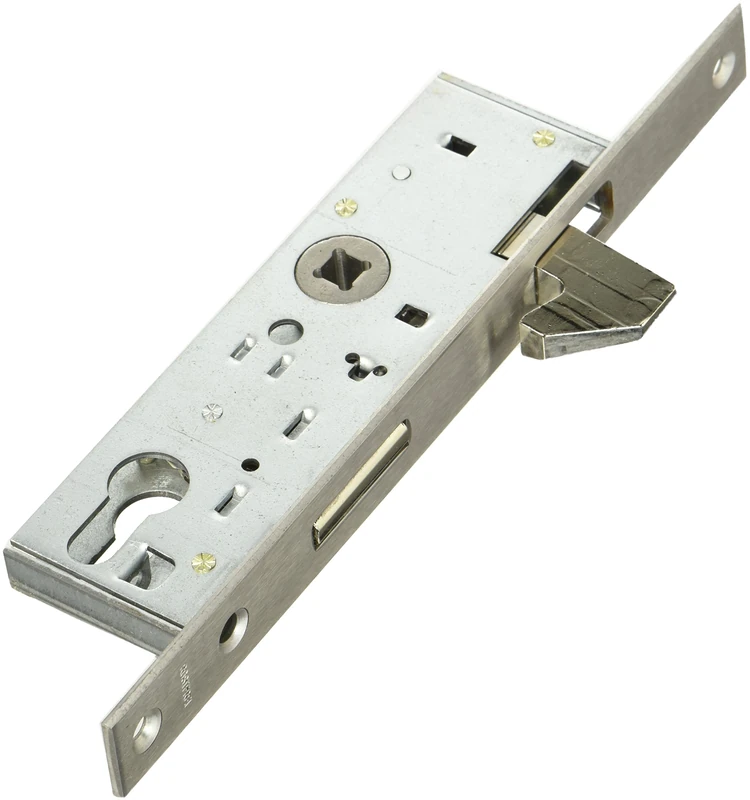 BMH 1331000006 Sliding Door Lock with Hook Latch & Deadbolt – 35 mm Backset/PZ, Quick Release