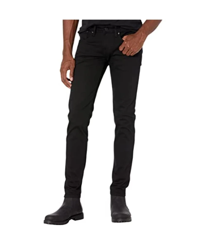 Pepe Jeans Hatch Men's Jeans Slim Fit Mid Rise Denim, Black (Denim-s92), 40W / 30L
