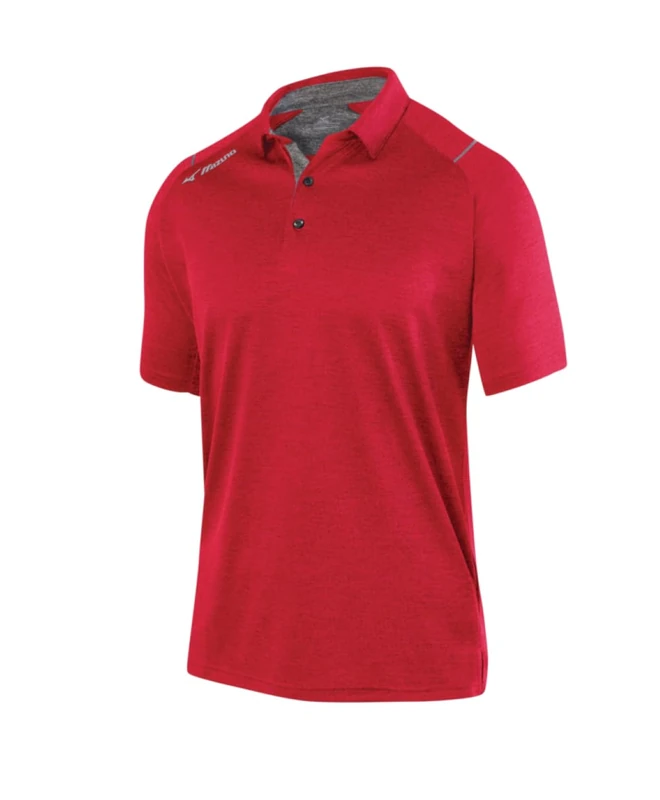 Mizuno Unisex's Comp Adult Men's Polo Shirt, Red, XX-Large - Image 1