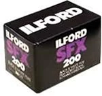 Ilford SFX 200 Infrared 135-36 Black & White Print Film (35mm 36-exp ISO-200) 2-Pack