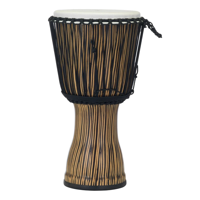 Pearl Roped Tuned Synthetic Djembe 12" PBJVR-12/698 - #698 Zebra Grass