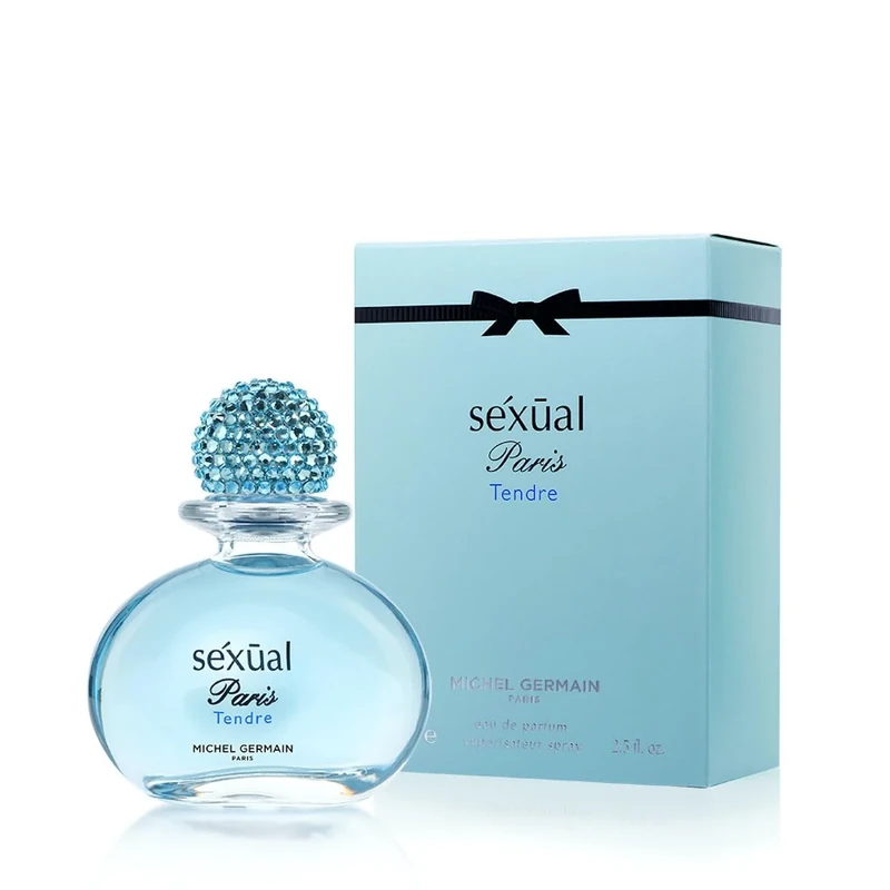 Michel Germain Sexual Paris Tendre - Fresh, Wood Scent for Women - Notes of Ginger, French Rose and Amber - Infused with Natural Oils - Long Lasting - Ideal for Evening Wear - 75 ml EDP Spray