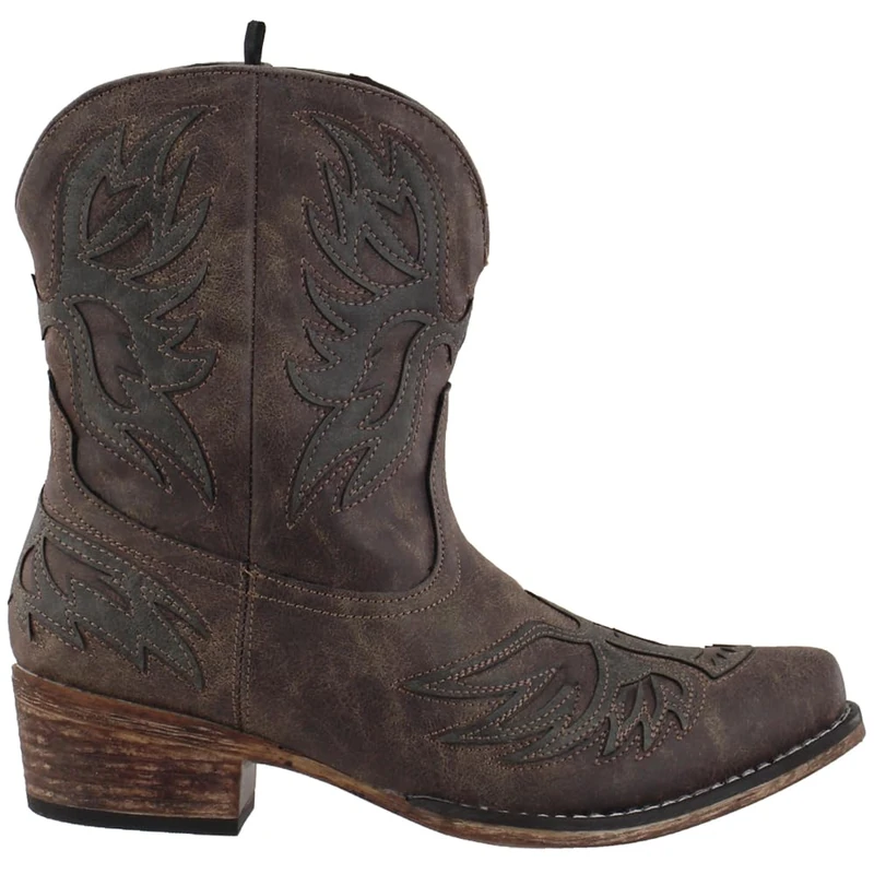 ROPER Women's Amelia Western Boot, Brown, 3.5 UK