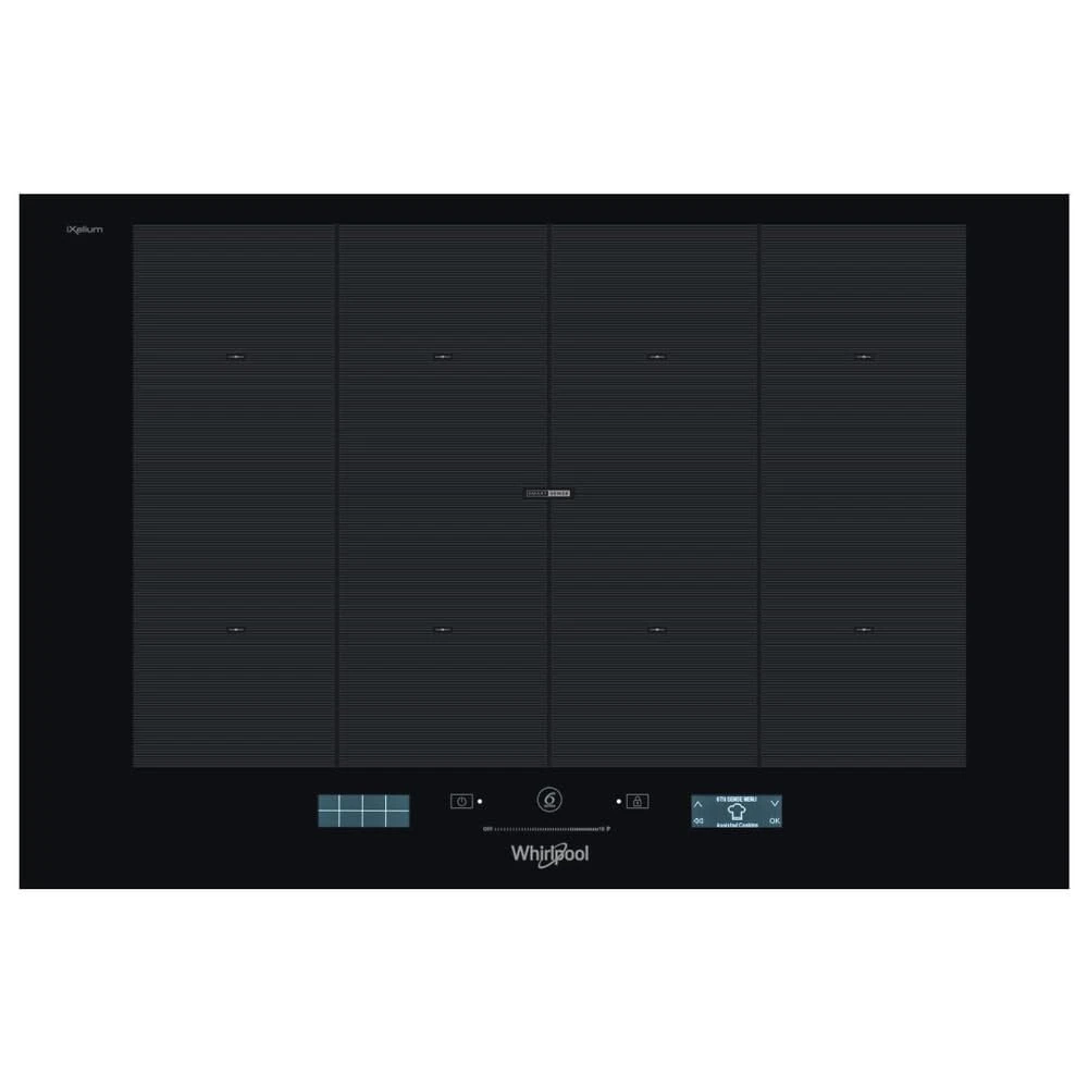 Whirlpool SMP778CNEIXL Built-In Induction Hob, Electric, 77cm wide, 8 cooking zones, Black