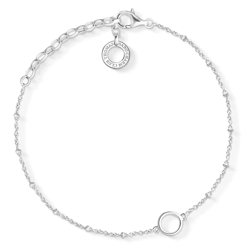 Thomas Sabo Women Charm Bracelet Charm Club 925 Sterling Silver X0231-001-12