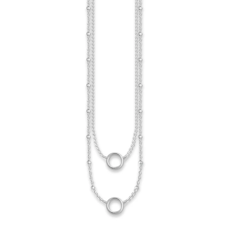 Thomas Sabo Women Charm Necklace Charm Club 925 Sterling Silver X0234-001-12-L45v