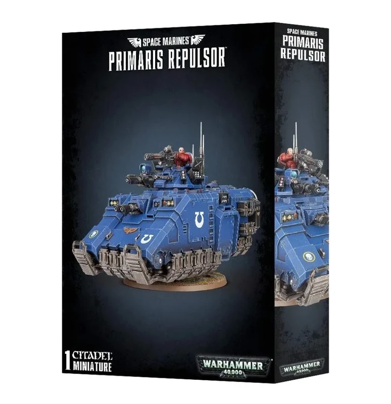 Games Workshop 99120101192" Space Marines Primaris Repulsor Plastic Kit, Black - Image 1