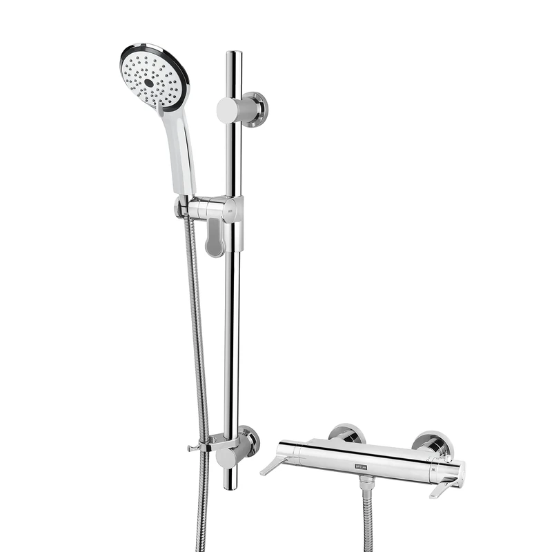 Bristan DUL2 SHXARFF C Design Utility Lever Thermostatic Bar Shower, Chrome