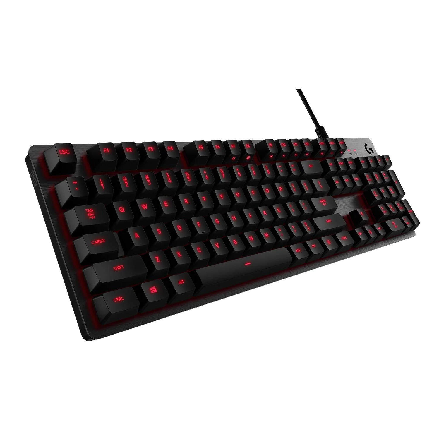 Logitech G413 USB QWERTY Keyboard (with Wire, USB, Mechanical Keyboard, QWERTY, LED, Black)