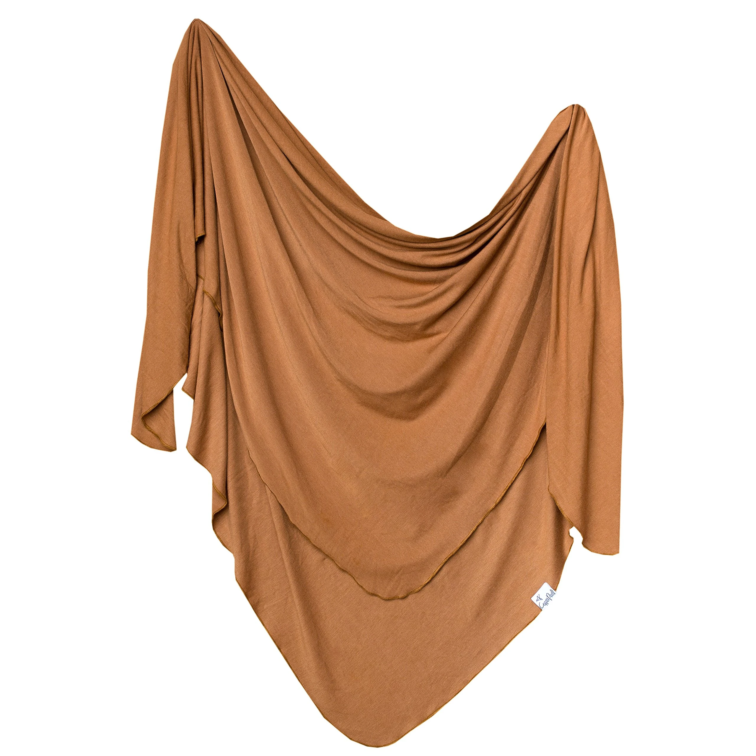 Copper Pearl Large Premium Knit Baby Swaddle Receiving Blanket "Camel"