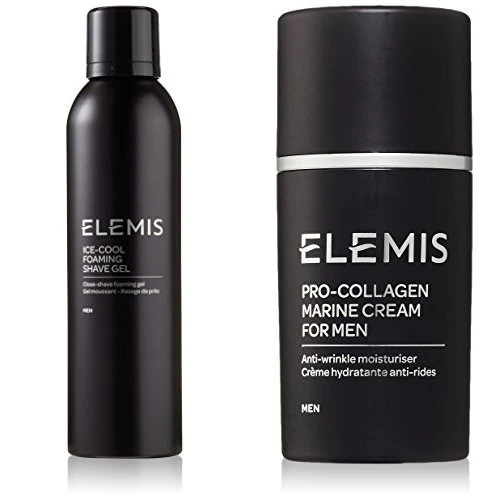 Elemis Ice Cool Foaming Shave Gel with Pro-Collagen Marine Cream for Men (200 ml and 30 ml) - Image 1
