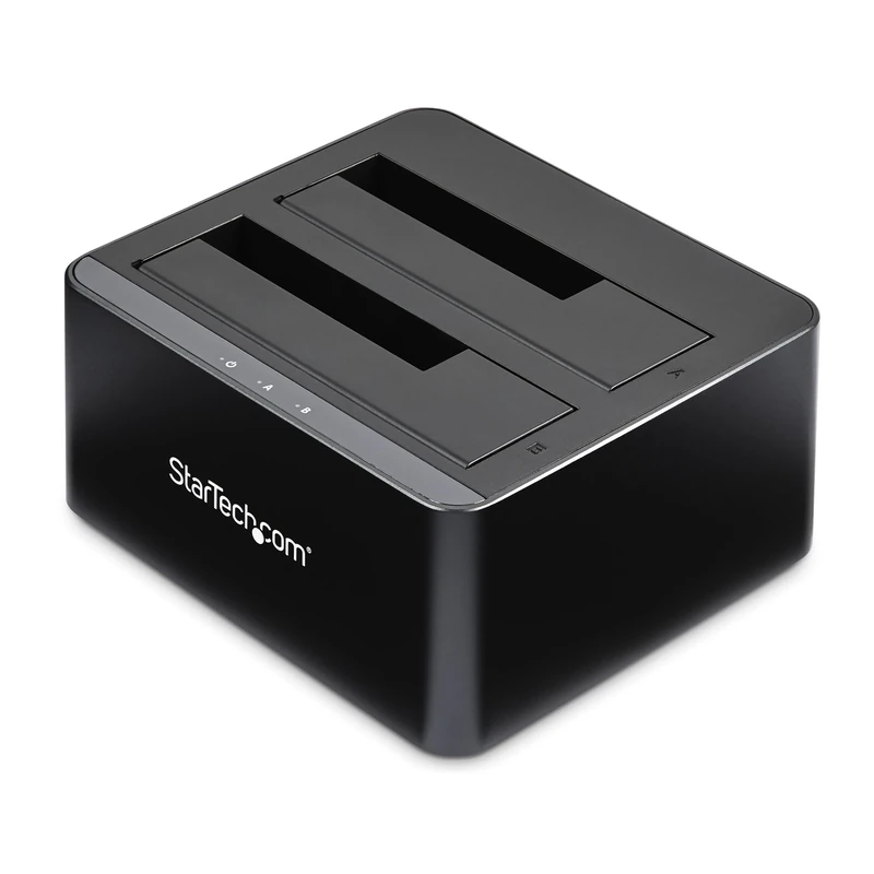 StarTech.com Dual-Bay USB 3.0 to SATA Hard Drive Docking Station, USB Hard Drive Dock, External 2.5/3.5" SATA I/II/III, SSD/HDD Docking Station, Hot-Swap Hard Drive Bays, Top-Loading (SDOCK2U33V)