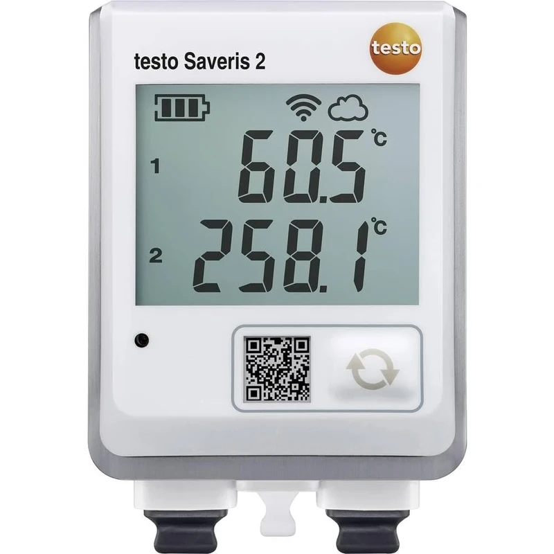testo Saveris 2-T3 WiFi Data Logger with Display and 2 Connections for TC Temperature Probes