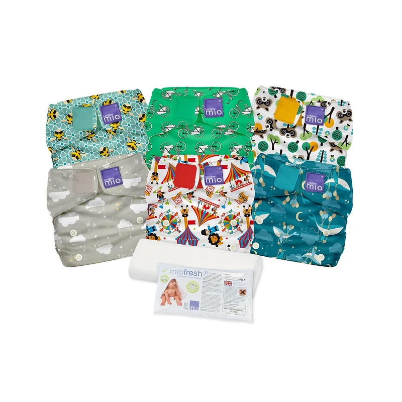 Bambino Mio Miosolo Reusable Nappy Mix Set - 6 Count