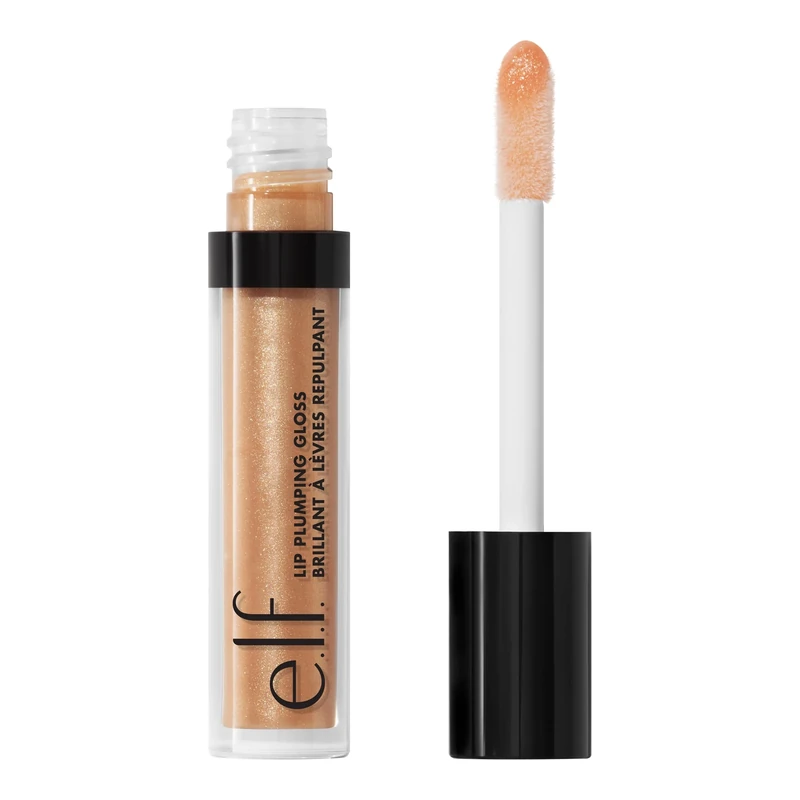 e.l.f. Lip Plumping Gloss, Hydrating, Nourishing, Invigorating, High-Shine, Plumps, Volumizes, Cools, Soothes, Champagne Glam