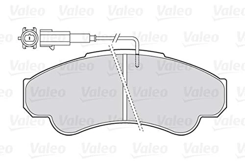 VALEO - Brake pads First - 301569 - Set of 4 pads - Front axle - Fully equipped with mounted accessories