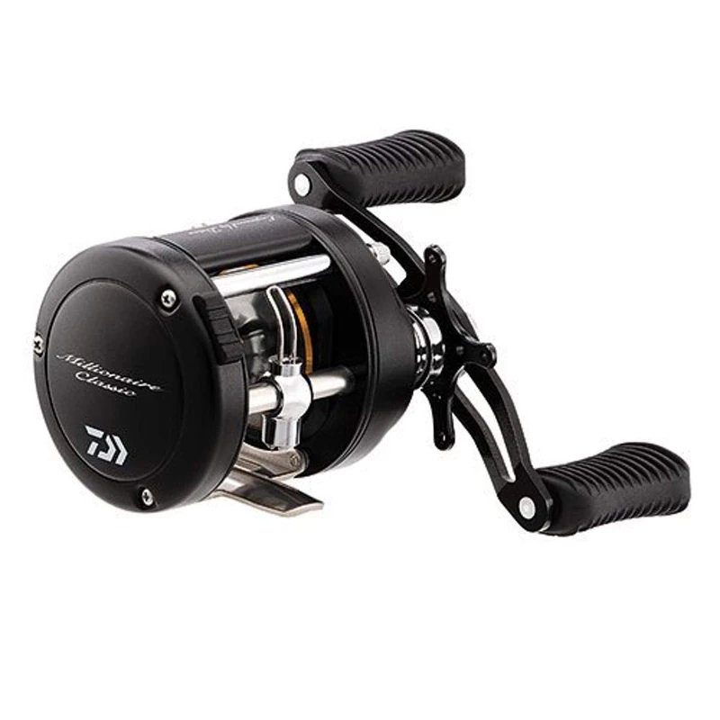 Daiwa M-CUTD250 Millionaire Classic Utd Casting Reel, 5.1: Gear Ratio, 24.50" Retrieve Rate, 9 lb Max Drag, H/MH Action, Right Hand