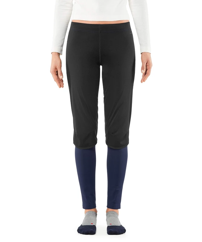FALKE Women Windproof Long Tights - Sports Performance Fabric, Blue (Dark Night 6177), M, 1 Piece