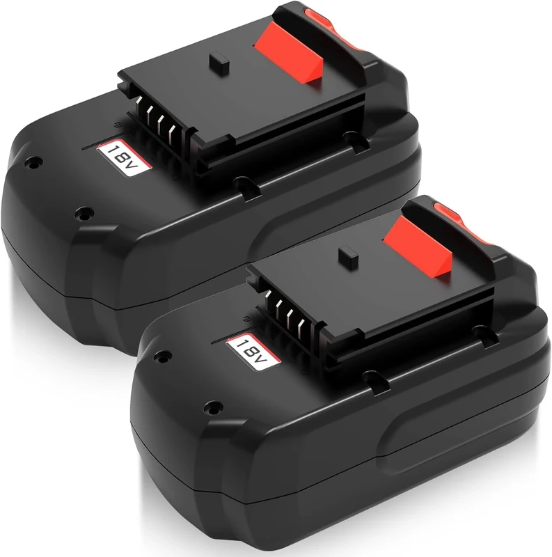 2 Pack Replacement for Dewalt battery 18V 5Ah DCB184 DCB182 DCB181 DCB180 DCB201 DCB200 DCB204 with LED Indicator (Red)