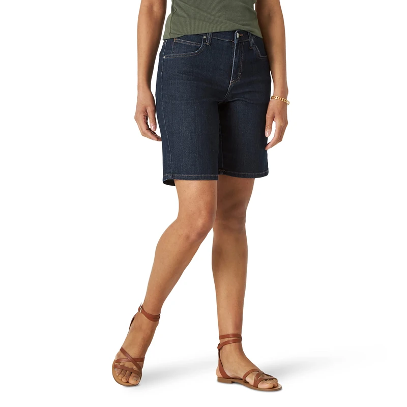 Lee Women's Relaxed Fit Bermuda Shorts, Lagoon, 20