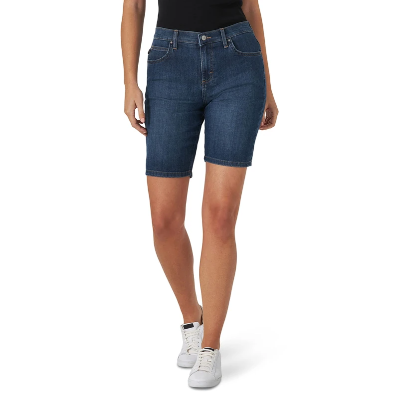 Lee Women's Relaxed-Fit Bermuda Short - Blue - 4 M