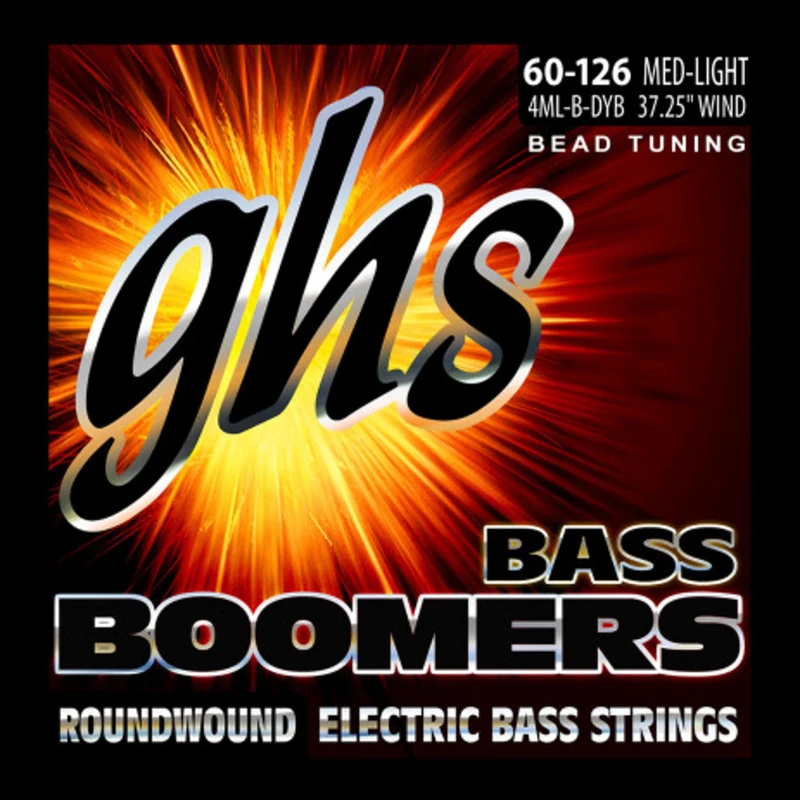 GHS BASS BOOMERS BEAD Tuned Bass Strings - 4ML-B - Medium Light - 060/125