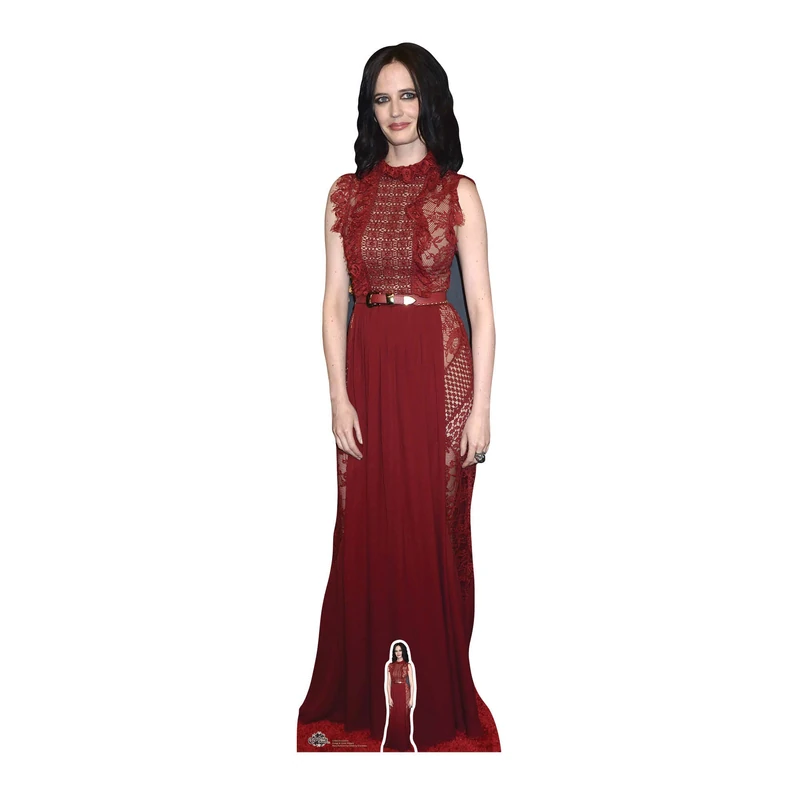 Celebrity Standee Eva Green Life Size Cardboard Cut Out with Table Top Mini Cut Out, Multi colour