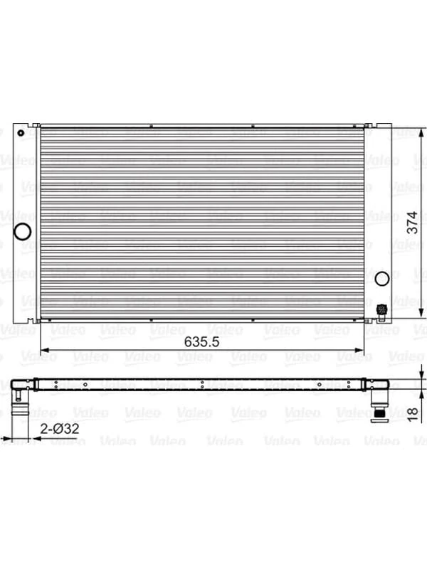 Valeo Radiator, Engine Cooling 701548
