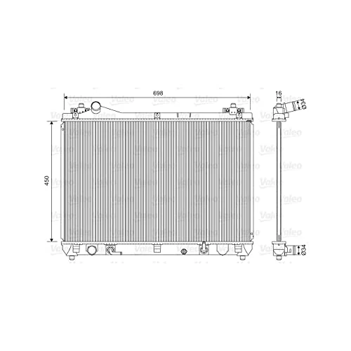 Valeo Radiator Engine Cooling 701592
