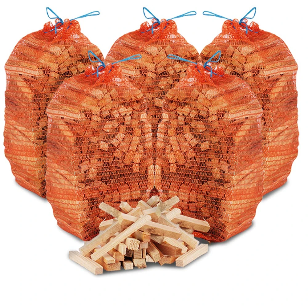 15kg of The Chemical Hut Netted Natural Wooden Kindling Wood Sticks, for Fire Starting Open Fires Stoves Camping