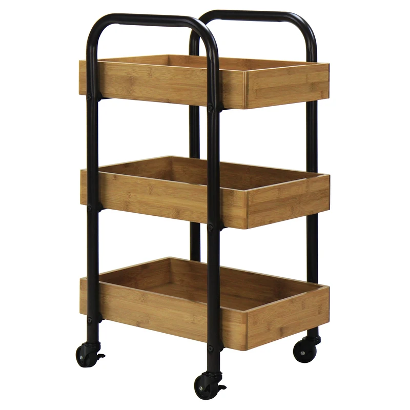 oceanstar Storage cart, Natural, One Size - Image 1