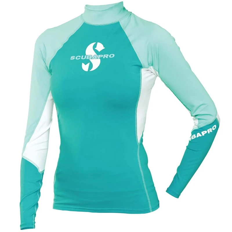 SCUBAPRO T-Flex Caribbean Women's Long-Sleeved UV Shirt Green