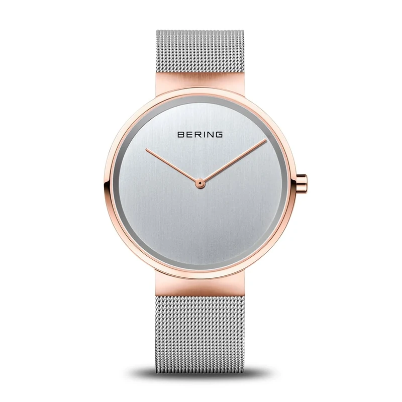 BERING Women Analog Quartz Classic Collection Watch with stainless steel Strap and Sapphire Crystal 14539-060
