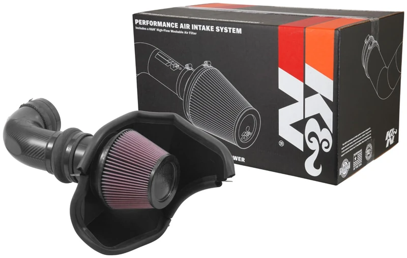 K&N Cold Air Intake Kit: High Performance Increases Horsepower - Fits Cadillac CTS-V 6.2L V8.63-3096