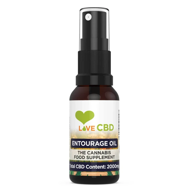 Love CBD Oil - High Strength 2000mg Full Spectrum - Vegan Friendly - 20ml - UK Made