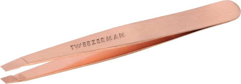 Tweezerman Rose Gold Stainless Steel Slant Tweezer