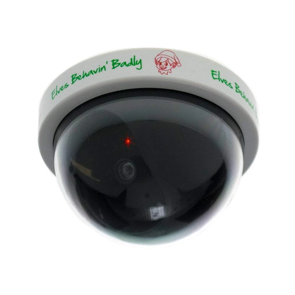 Elves Behavin' Badly Dummy Security Camera, 10x10x13