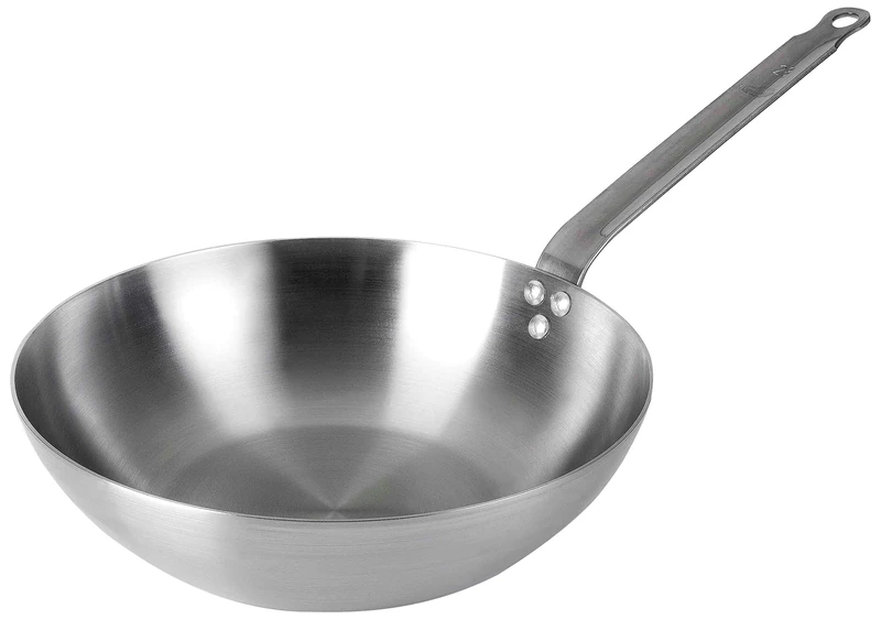 Lacor 63828 Ferrum Wok, Silver -28 cm