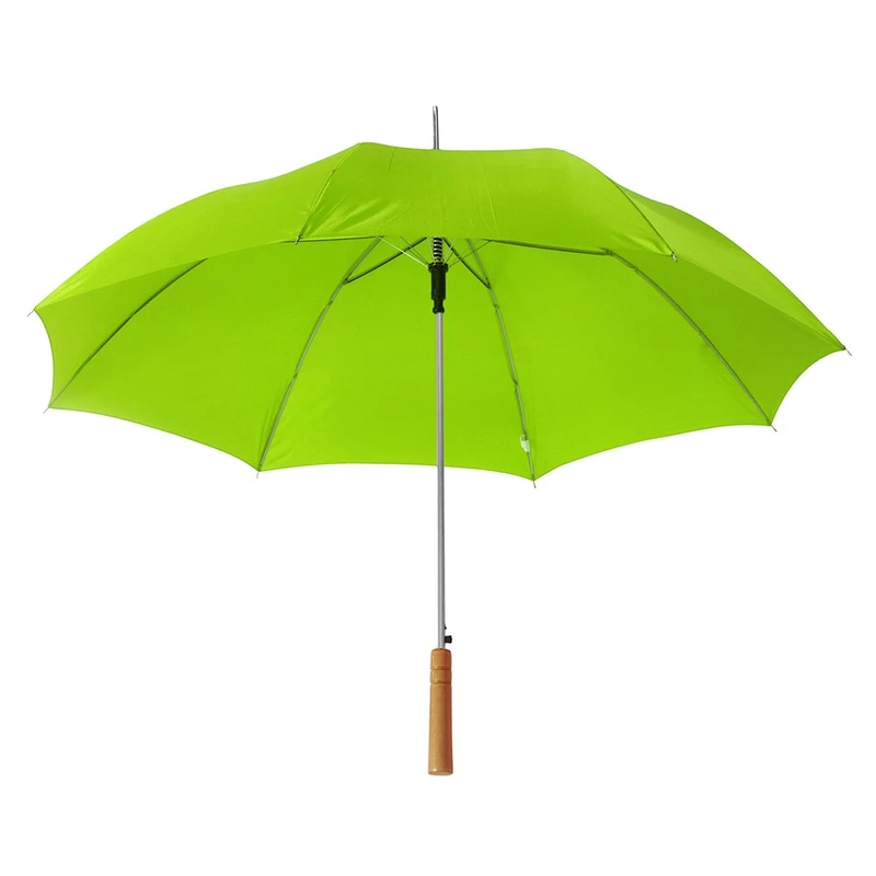 eBuyGB Pack of 6 Automatic Wedding Photographer Parasol Folding Umbrella, Long Umbrella with Stick Handle Rain Stick Umbrella, Umbrella, Colourful - Lime / Light Green 37 Inch / 94cm Span 84cm Length