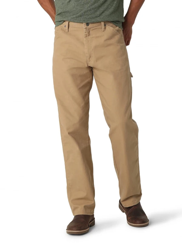 Wrangler Authentics Men's Classic Carpenter Jean, Acorn, 42W x 30L
