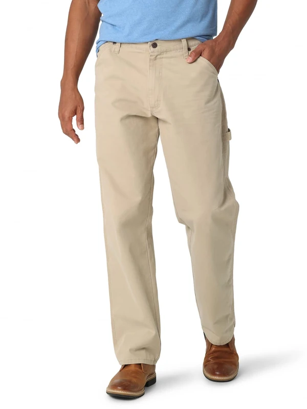 Wrangler Authentics Men's Classic Carpenter Jean, Wheat, 33W x 34L