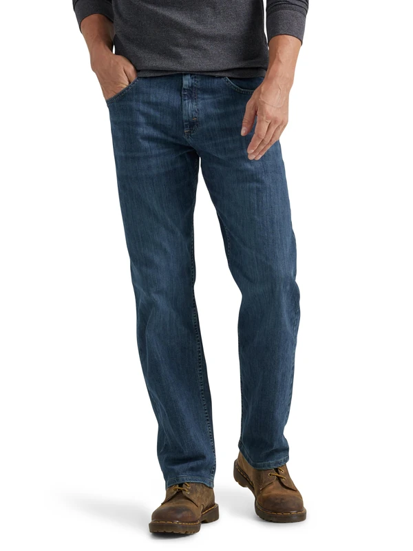 Wrangler Authentics Men's Authentics Big & Tall Classic Relaxed Fit Jean, Slate Flex, 42W / 34L