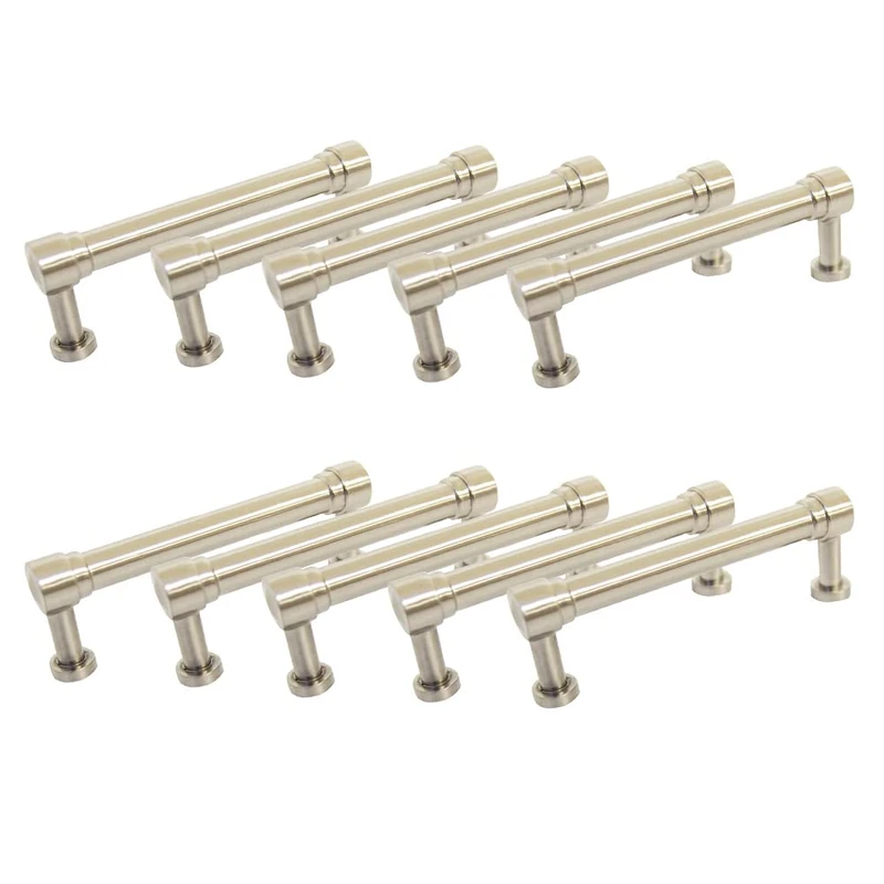 Design House 182501 Deco Pull, 10-Pack, Brushed Nickel, 10 Pack