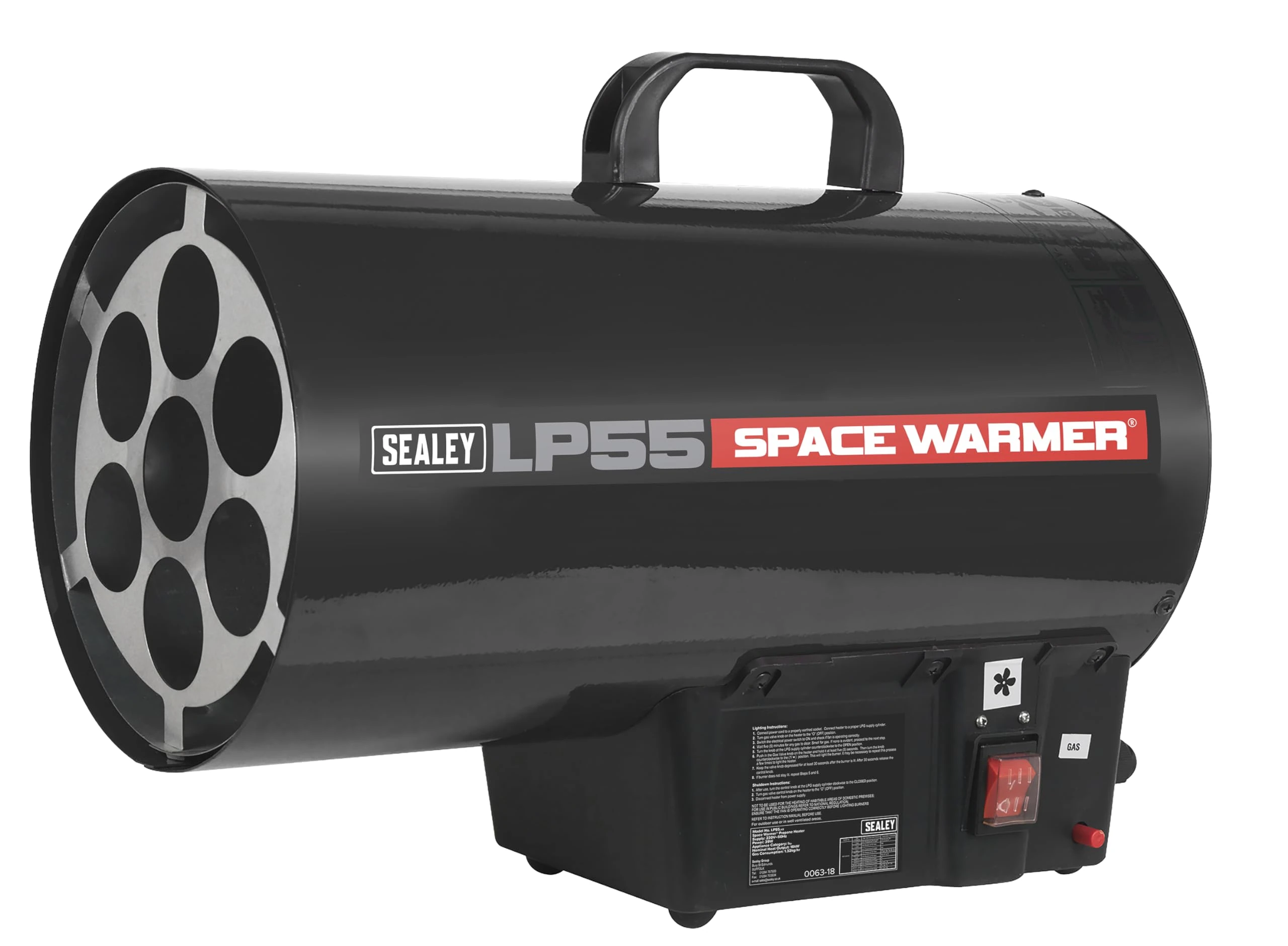 Sealey 54,500Btu/hr(16kW) Space Warmer Propane Heater - LP55
